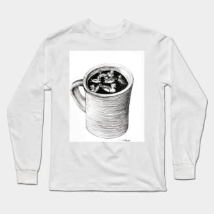 Coffee Quacked Out Long Sleeve T-Shirt